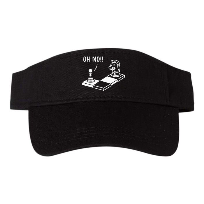 Oh No Knight To Pawn Funny Chess Player Gift Idea Board Game Visor