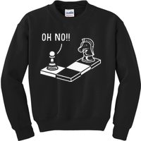 Oh No Knight To Pawn Funny Chess Player Gift Idea Board Game Kids Sweatshirt