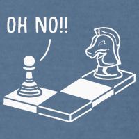 Oh No Knight To Pawn Funny Chess Player Gift Idea Board Game Garment-Dyed Sweatshirt
