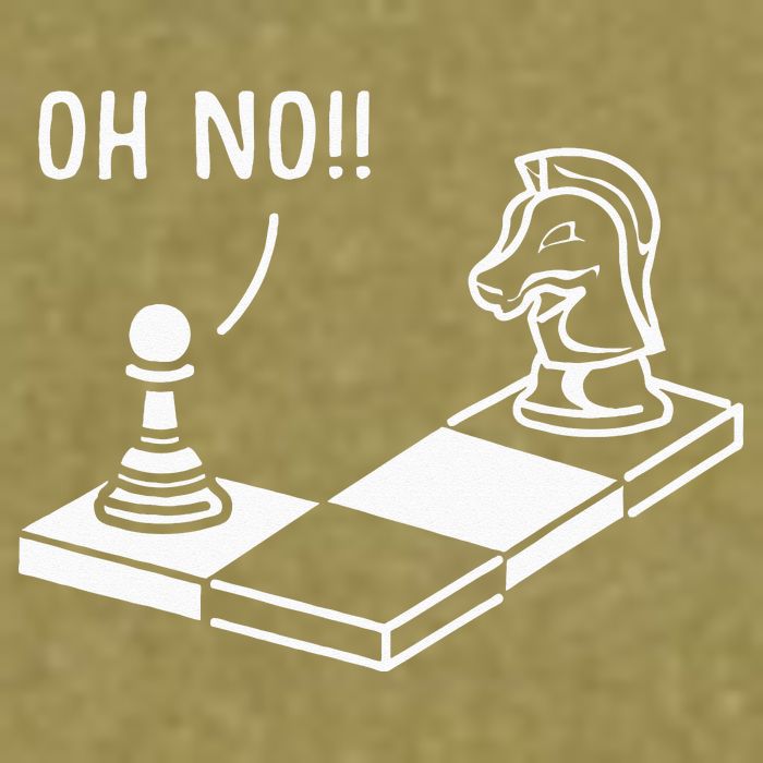 Oh No Knight To Pawn Funny Chess Player Gift Idea Board Game Garment-Dyed Women's Muscle Tee