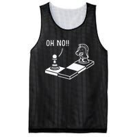 Oh No Knight To Pawn Funny Chess Player Gift Idea Board Game Mesh Reversible Basketball Jersey Tank