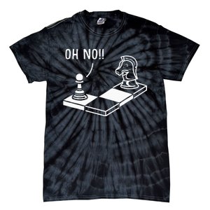 Oh No Knight To Pawn Funny Chess Player Gift Idea Board Game Tie-Dye T-Shirt