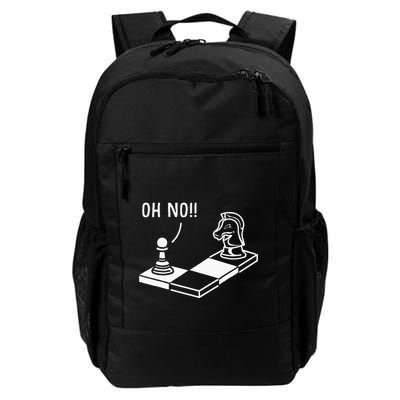Oh No Knight To Pawn Funny Chess Player Gift Idea Board Game Backpack