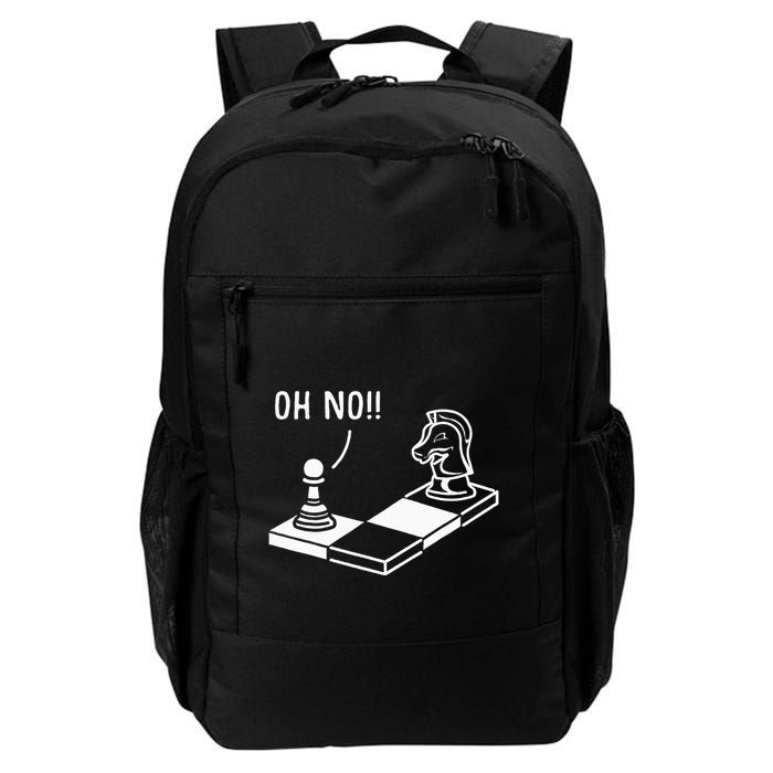 Oh No Knight To Pawn Funny Chess Player Gift Idea Board Game Backpack