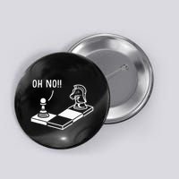 Oh No Knight To Pawn Funny Chess Player Gift Idea Board Game Button
