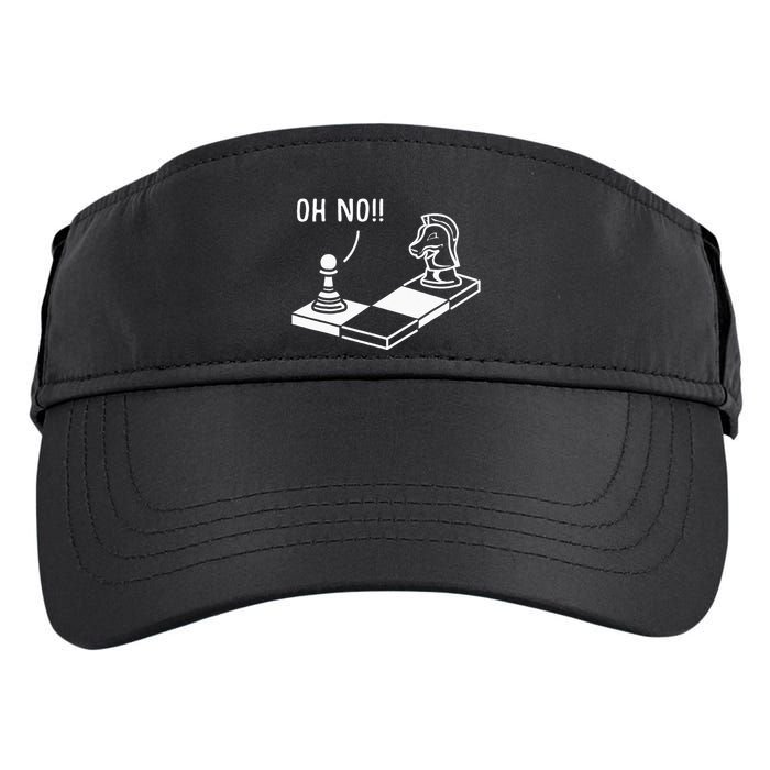 Oh No Knight To Pawn Funny Chess Player Gift Idea Board Game Adult Drive Performance Visor