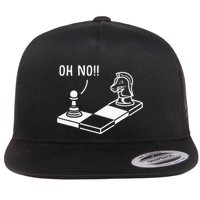 Oh No Knight To Pawn Funny Chess Player Gift Idea Board Game Flatbill Hat