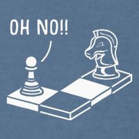 Oh No Knight To Pawn Funny Chess Player Gift Idea Board Game Garment-Dyed Sweatshirt
