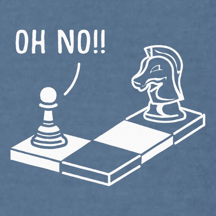 Oh No Knight To Pawn Funny Chess Player Gift Idea Board Game Garment-Dyed Sweatshirt
