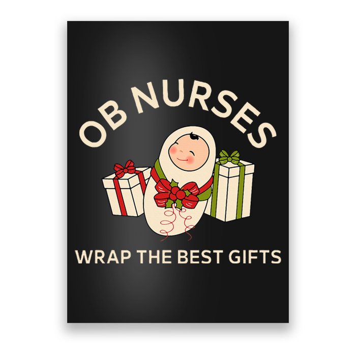 OB Nurse Labor and Delivery Nurse Thanksgiving Christmas Poster