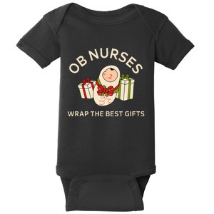 OB Nurse Labor and Delivery Nurse Thanksgiving Christmas Baby Bodysuit