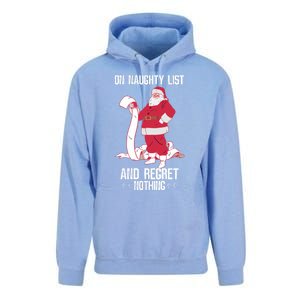 On Naughty List Funny Merry Christmas Day Santa Elf Graphic Hoodie Unisex Surf Hoodie