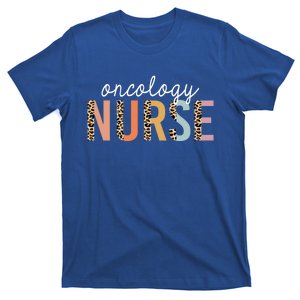 Oncology Nurse Leopard Print Nursing School Gift T-Shirt