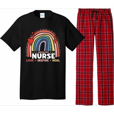 Oncology Nurse Love Inspire Heal Medical Healthcare Gift Pajama Set