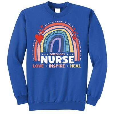 Oncology Nurse Love Inspire Heal Medical Healthcare Gift Sweatshirt