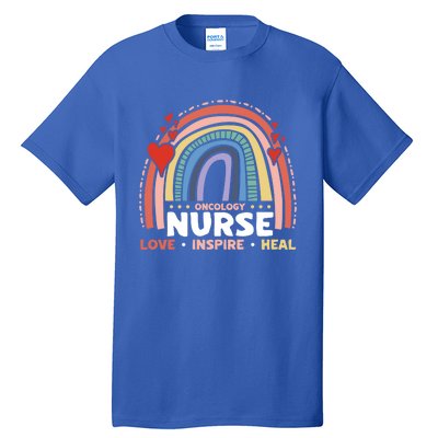 Oncology Nurse Love Inspire Heal Medical Healthcare Gift Tall T-Shirt