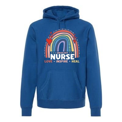 Oncology Nurse Love Inspire Heal Medical Healthcare Gift Premium Hoodie