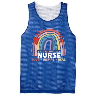 Oncology Nurse Love Inspire Heal Medical Healthcare Gift Mesh Reversible Basketball Jersey Tank