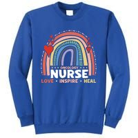 Oncology Nurse Love Inspire Heal Medical Healthcare Gift Tall Sweatshirt