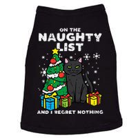 On Naughty List Regret Nothing Cat Fun Christmas Xmas Doggie Tank