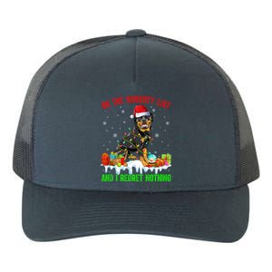 On Naughty List And I Regret Nothing Xmas Rottweiler Dog Meaningful Gift Yupoong Adult 5-Panel Trucker Hat