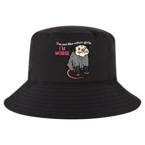 Opossum Not Like Other Im Worse Funny Possum Cool Comfort Performance Bucket Hat