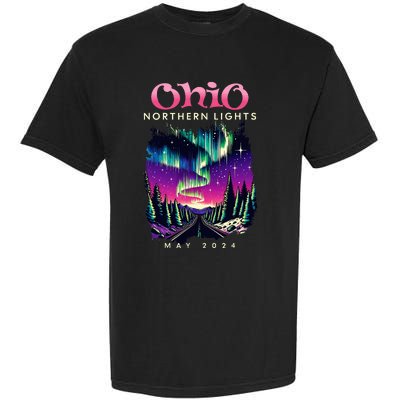 Ohio Northern Lights Borealis May 2024 Garment-Dyed Heavyweight T-Shirt