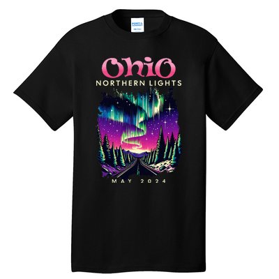 Ohio Northern Lights Borealis May 2024 Tall T-Shirt