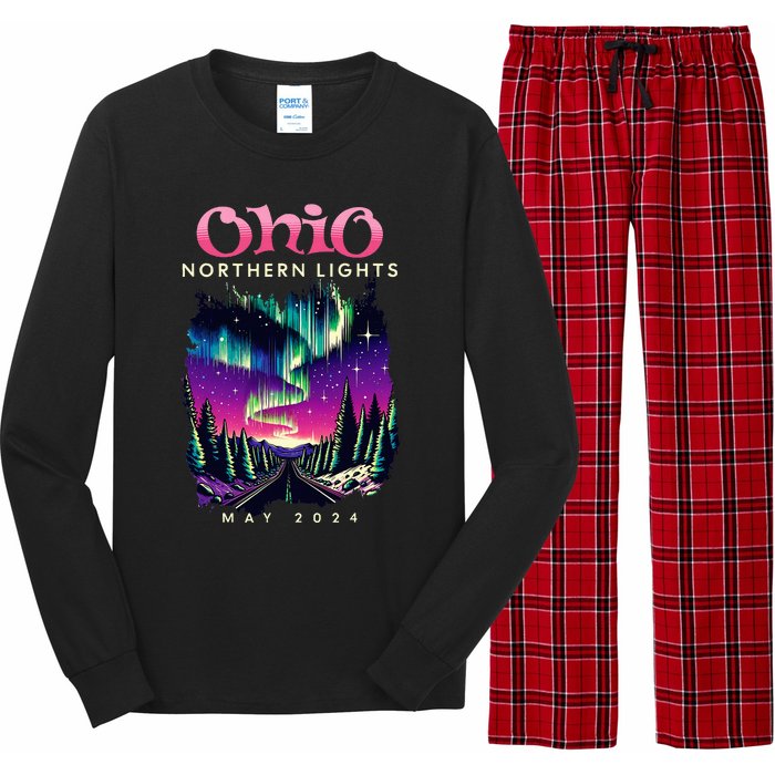 Ohio Northern Lights Borealis May 2024 Long Sleeve Pajama Set