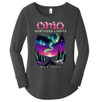 Ohio Northern Lights Borealis May 2024 Women's Perfect Tri Tunic Long Sleeve Shirt