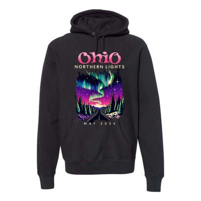 Ohio Northern Lights Borealis May 2024 Premium Hoodie