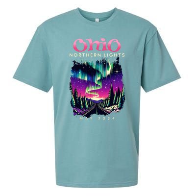 Ohio Northern Lights Borealis May 2024 Sueded Cloud Jersey T-Shirt