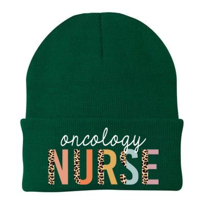 Oncology Nurse Leopard Print Nursing School Gift Knit Cap Winter Beanie