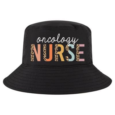 Oncology Nurse Leopard Print Nursing School Gift Cool Comfort Performance Bucket Hat