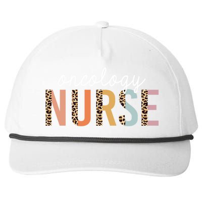 Oncology Nurse Leopard Print Nursing School Gift Snapback Five-Panel Rope Hat