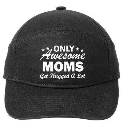 Only Awesome Moms Get Hugged A Lot 7-Panel Snapback Hat