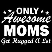 Only Awesome Moms Get Hugged A Lot Mesh Reversible Basketball Jersey Tank