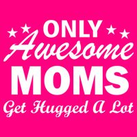 Only Awesome Moms Get Hugged A Lot Kids Hoodie
