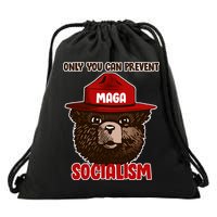 Only Can You Prevent Maga Socialism Drawstring Bag