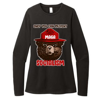 Only Can You Prevent Maga Socialism Womens CVC Long Sleeve Shirt