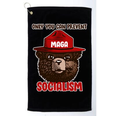 Only Can You Prevent Maga Socialism Golf Towel