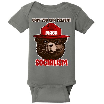 Only Can You Prevent Maga Socialism Baby Bodysuit