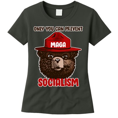 Only Can You Prevent Maga Socialism Womens T-Shirt