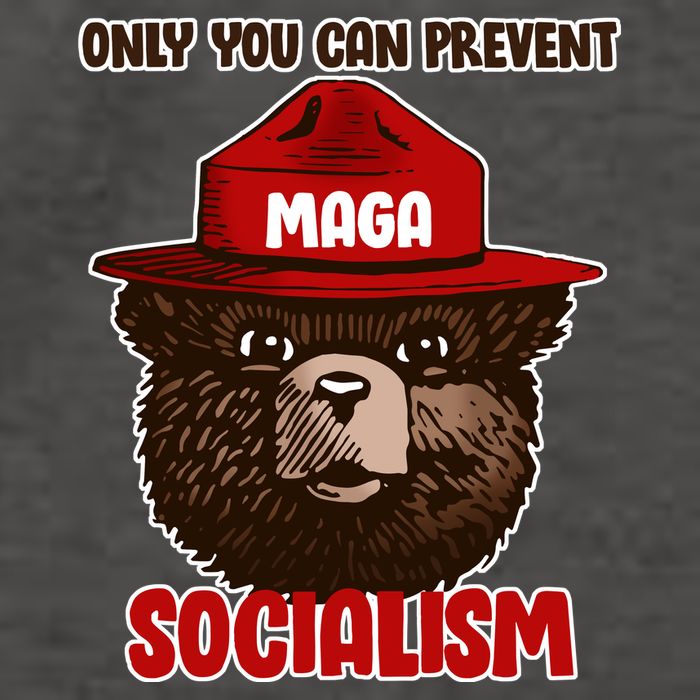 Only Can You Prevent Maga Socialism Vector Backpack