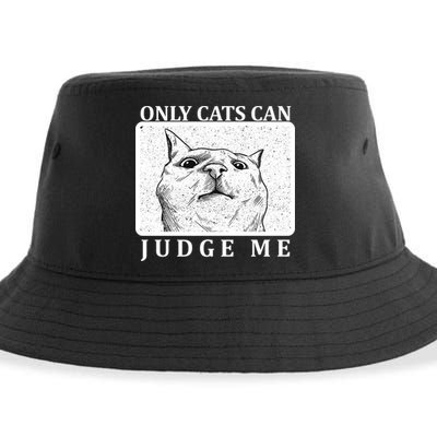 Only Cats Can Judge Me Sustainable Bucket Hat