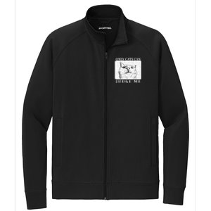 Only Cats Can Judge Me Stretch Full-Zip Cadet Jacket