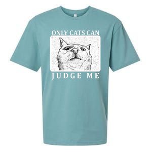 Only Cats Can Judge Me Sueded Cloud Jersey T-Shirt