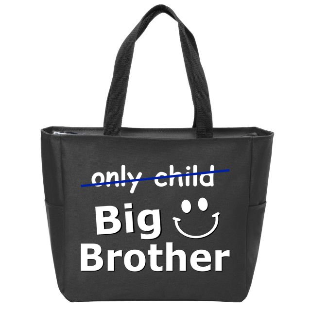 Only Child Big Brother Zip Tote Bag