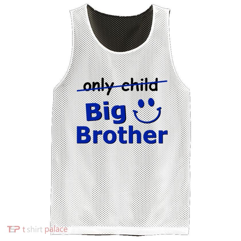 Only Child Big Brother Mesh Reversible Basketball Jersey Tank