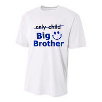 Only Child Big Brother Youth Performance Sprint T-Shirt
